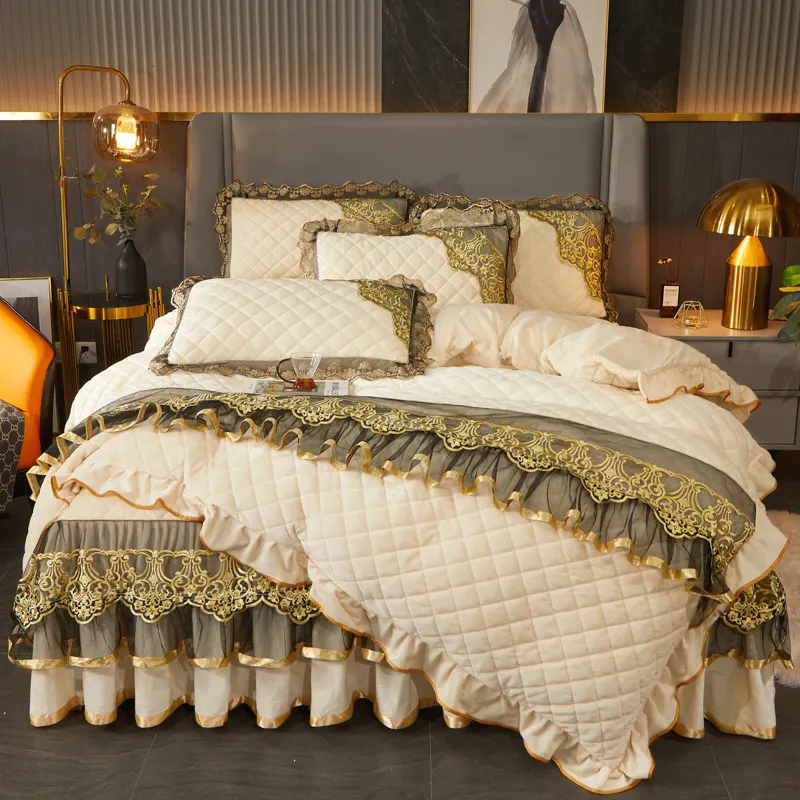 Embroidery Ai - Conjunto de Cama AIWINSURE-Winter de 4