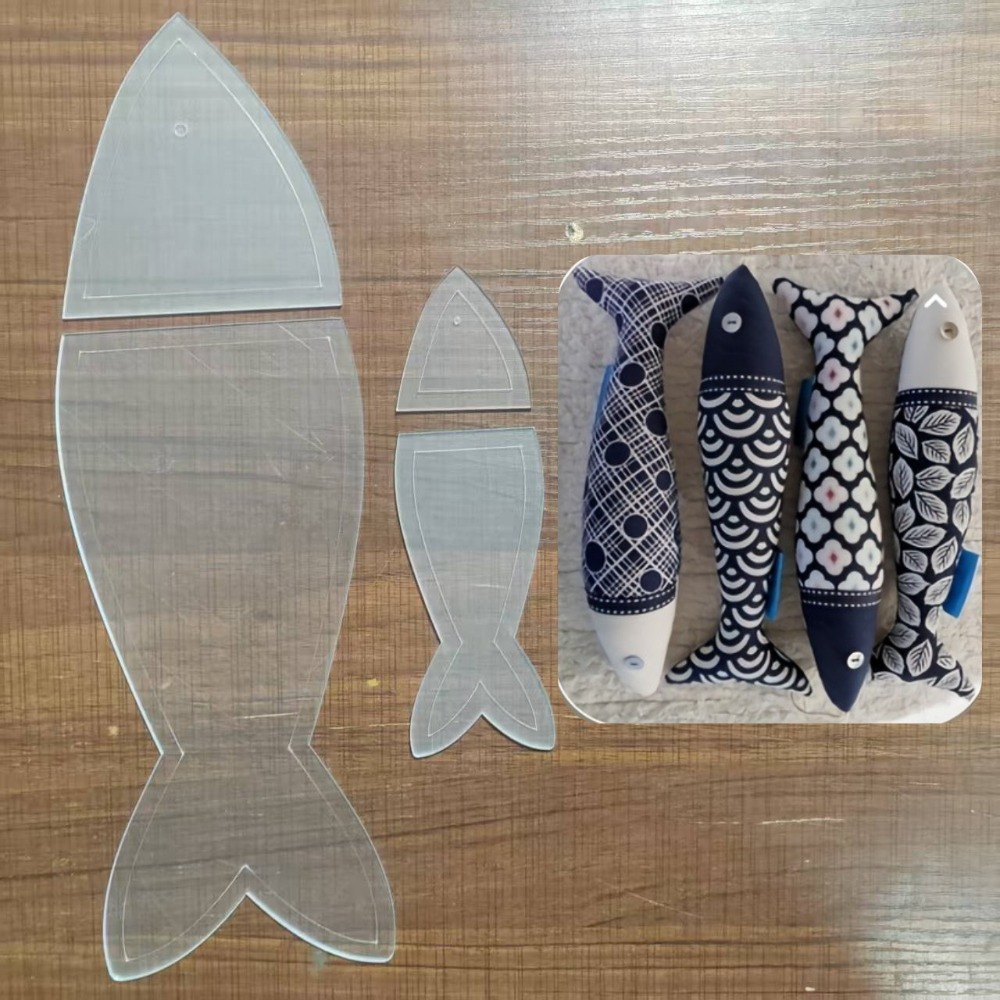 Embroidery Fish - Molde de Quilting de Peixe em