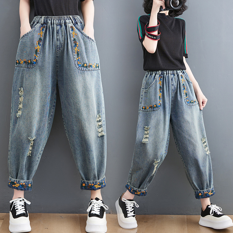 Embroidery Artist - Calça Jeans Fena Harlan Dad Pants