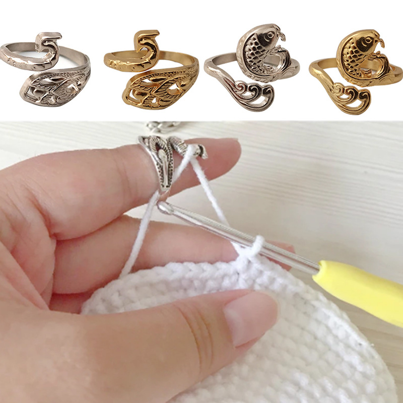 Embroidery Fish - Anel de tricô loop ferramenta de