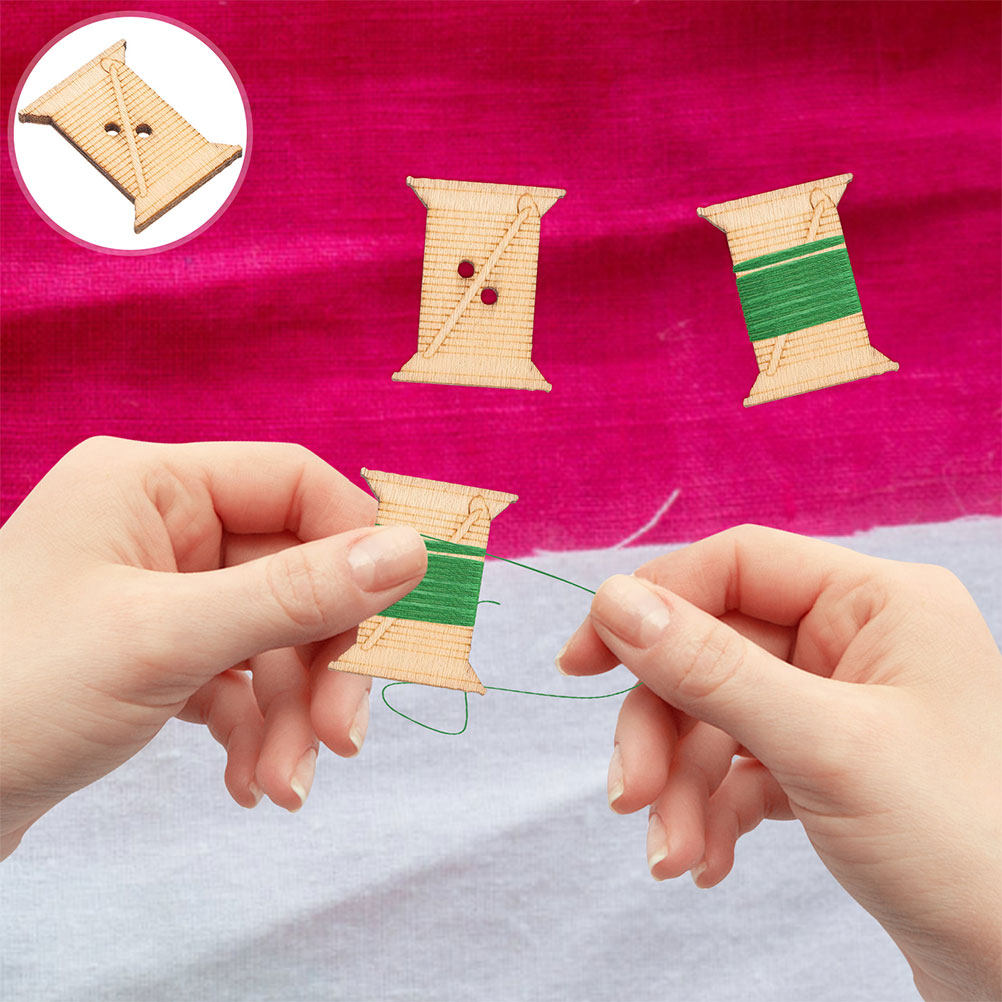 Embroidery Thread Yarn - 100 Peças de Enroladores de Bobinas