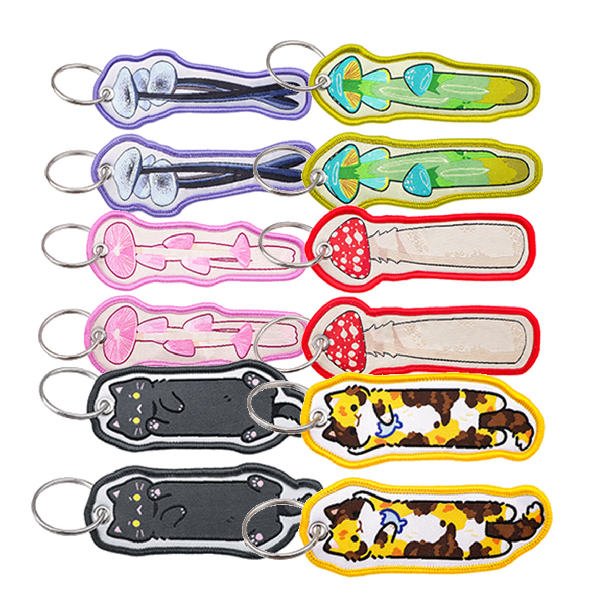 Embroidery Quote - 1 unidade de chaveiro bordado com