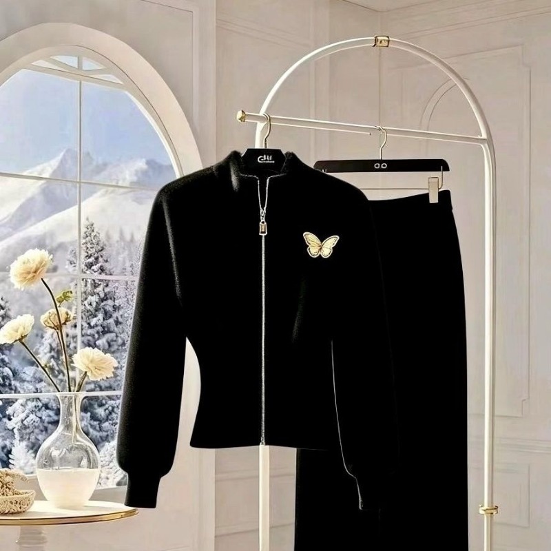 Novo luxo high end lã de malha - Embroidery Uniform avaliação e preço