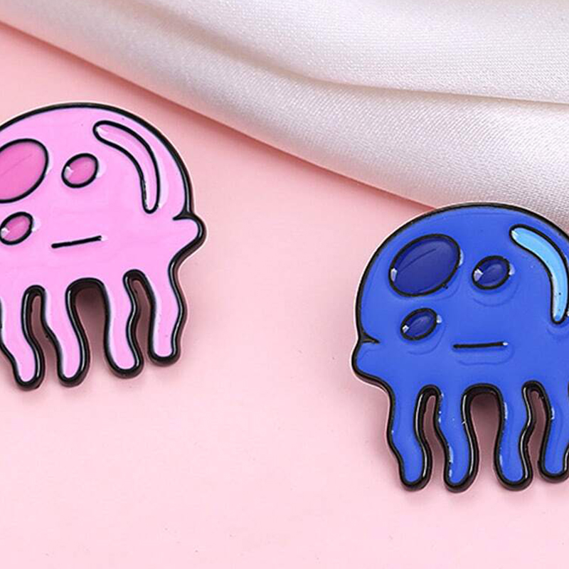 Kawaii medusa emblemas de meta - Embroidery Fish avaliação e preço