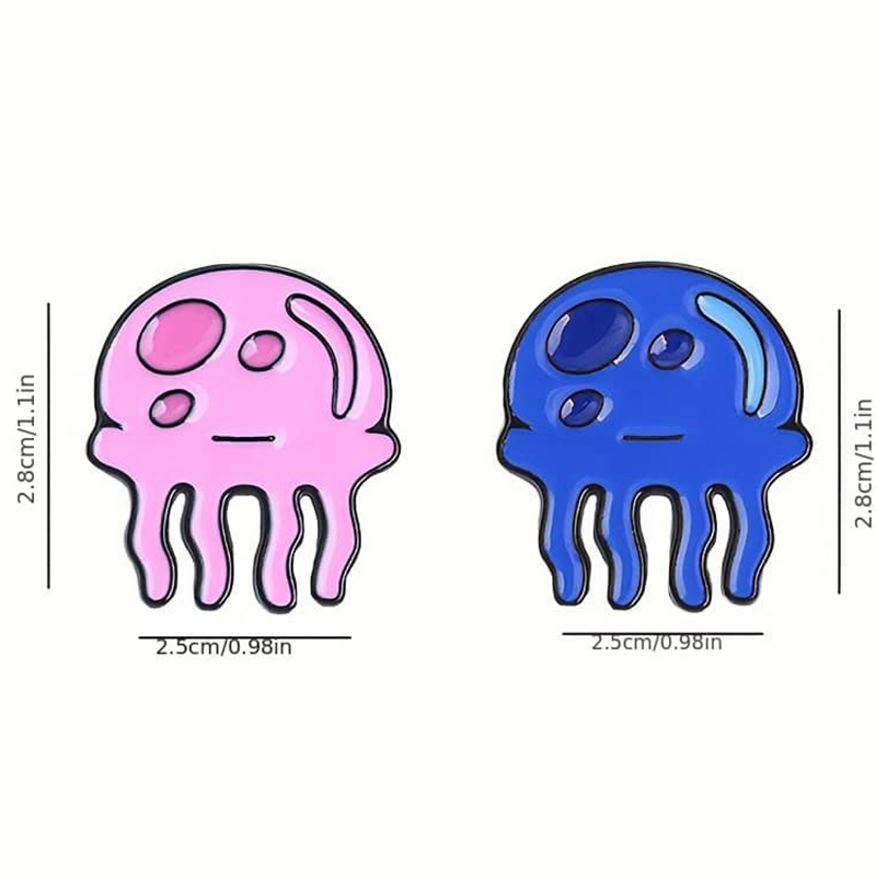 Kawaii medusa emblemas de meta - Embroidery Fish avaliação e preço