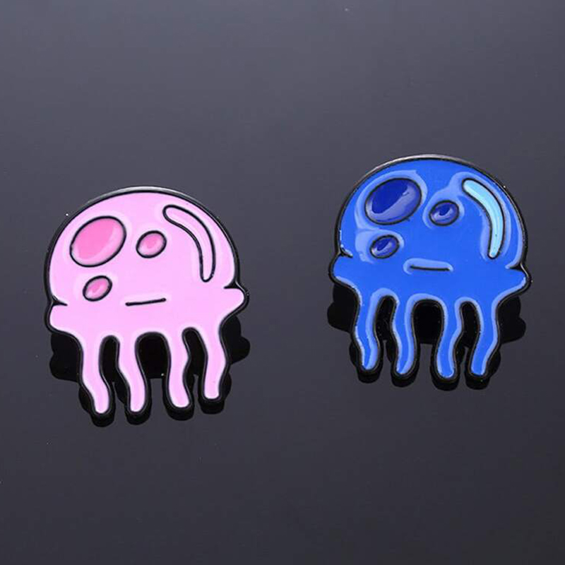 Kawaii medusa emblemas de meta - Embroidery Fish avaliação e preço