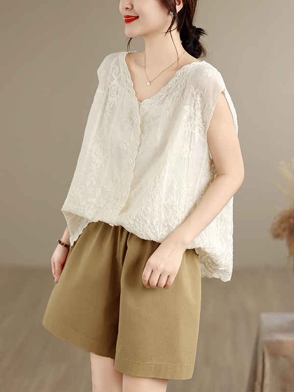 Colete Feminino de Verão com D - Embroidery Artist avaliação e preço