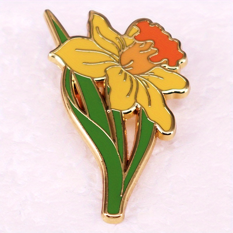 Broche de narciso amarelo plan - Embroidery Legacy avaliação e preço