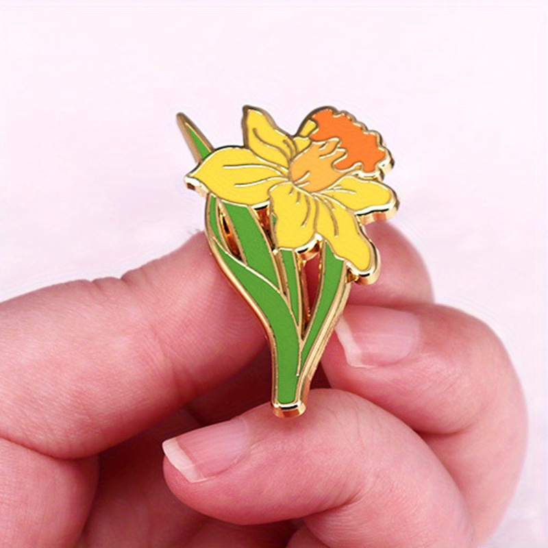 Broche de narciso amarelo plan - Embroidery Legacy avaliação e preço