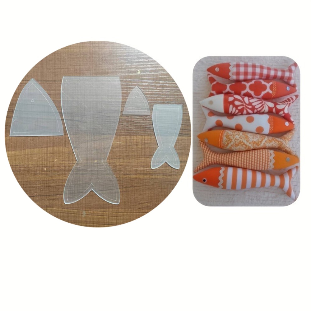 Molde de Quilting de Peixe em  - Embroidery Fish avaliação e preço