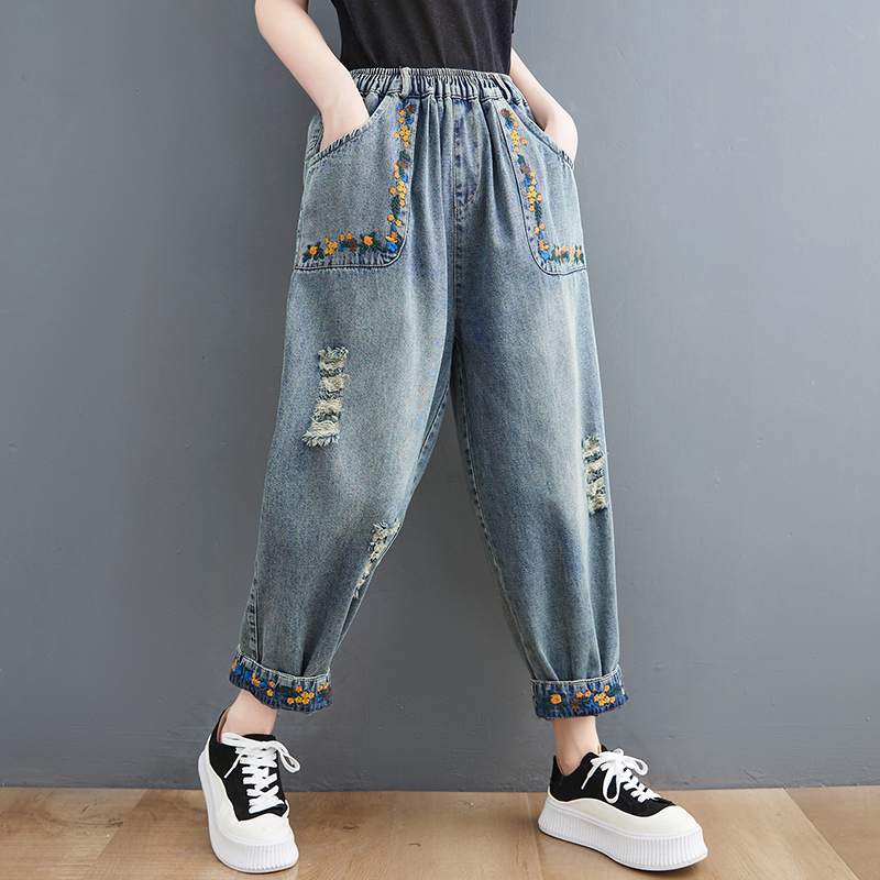 Calça Jeans Fena Harlan Dad Pa - Embroidery Artist avaliação e preço