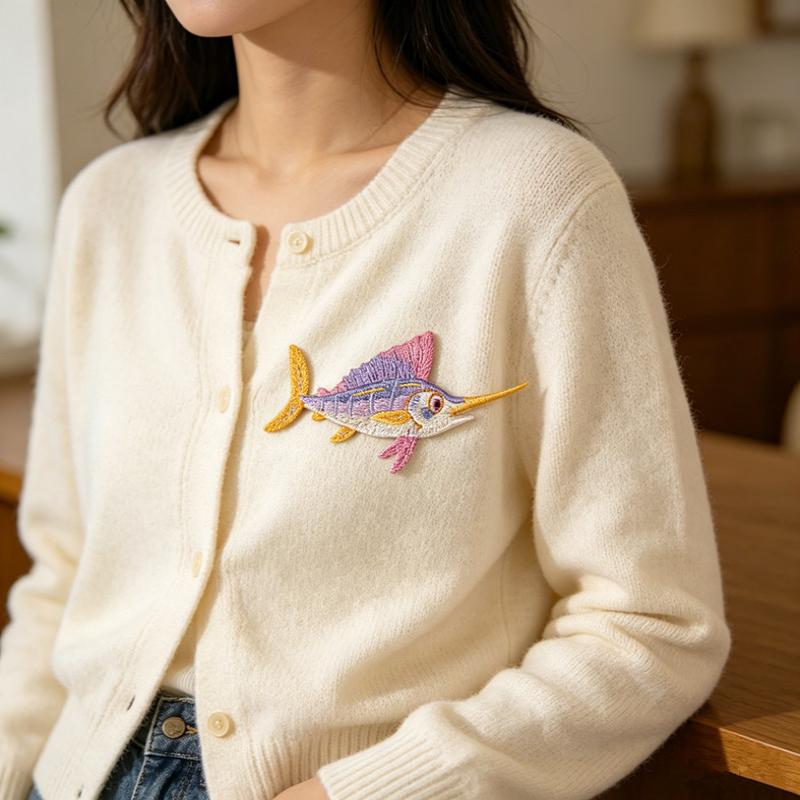 Patch Bordado Termocolante Inf - Embroidery Fish avaliação e preço