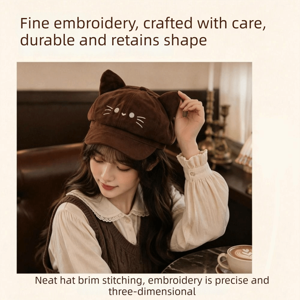 Boina com Orelhas de Gato Bord - Embroidery Artist avaliação e preço