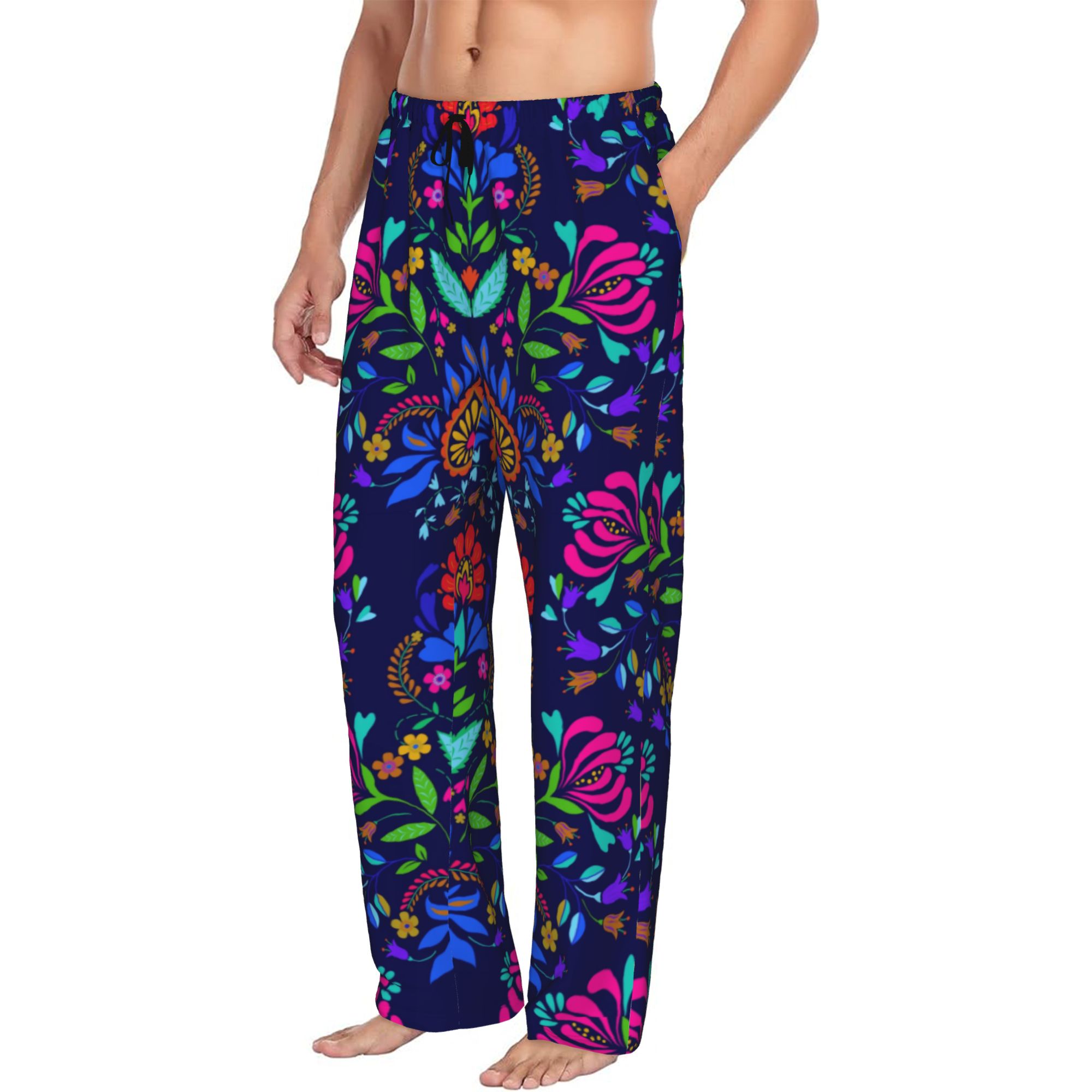 Calças de Pijama Masculinas co - Embroidery Art avaliação e preço