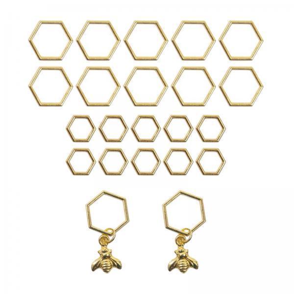 2x Marcadores de Ponto em Form - Stitch Marker Ring avaliação e preço