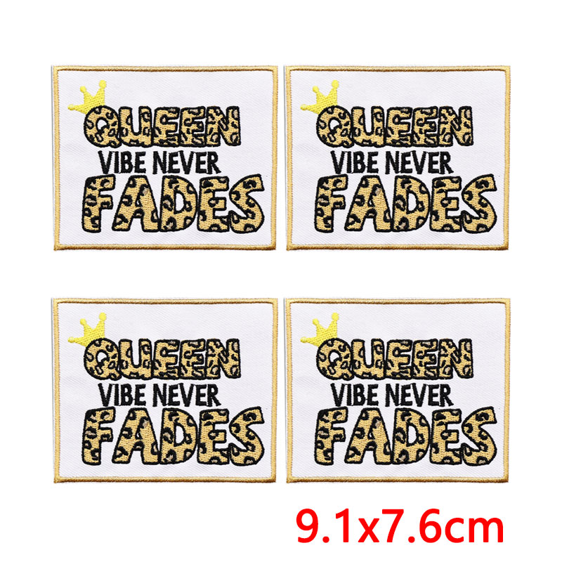 5 Peças/Lotes de Patches Borda - Embroidery Quote avaliação e preço