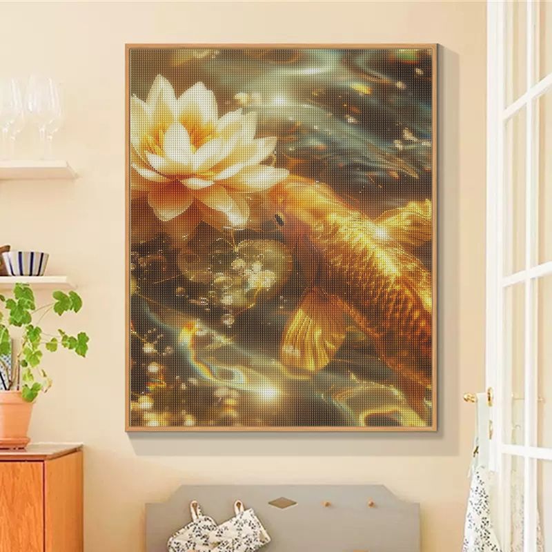Sdoyuno pintura de arte diaman - Embroidery Fish avaliação e preço