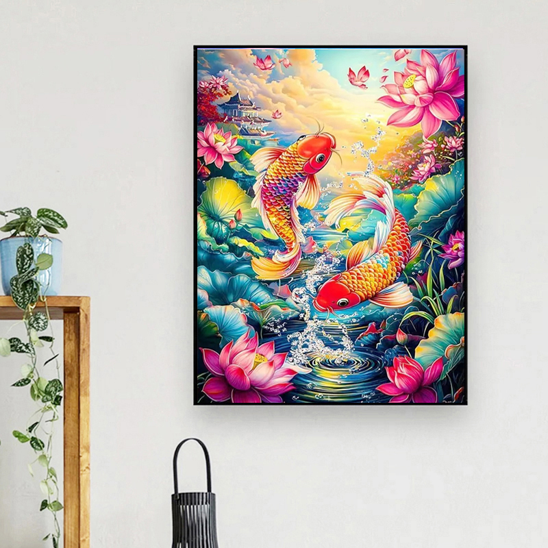 Ab fada poeira broca pintura d - Embroidery Fish avaliação e preço